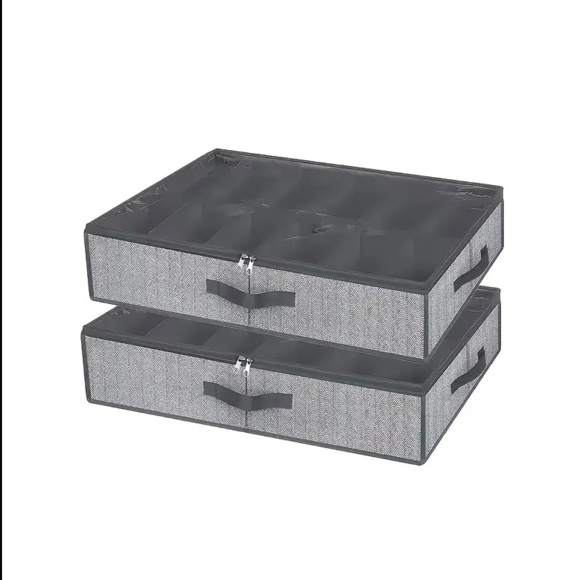 1pc/2pcs Set Stackable Under Bed Shoe Storage